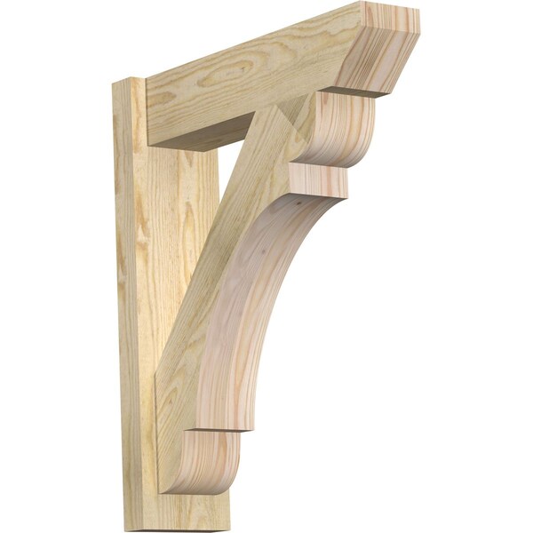 Ekena Millwork Olympic Slat Rough Sawn Outlooker, Douglas Fir, 6"W x 22"D x 26"H OUT06X22X26OLY06RDF - main